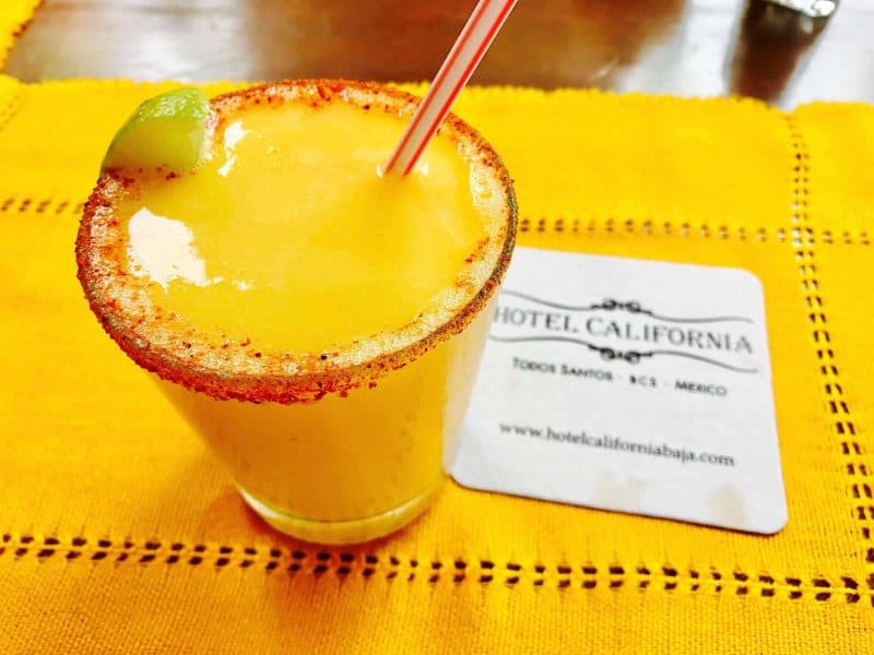 Mango cocktail at Hotel California Baja California