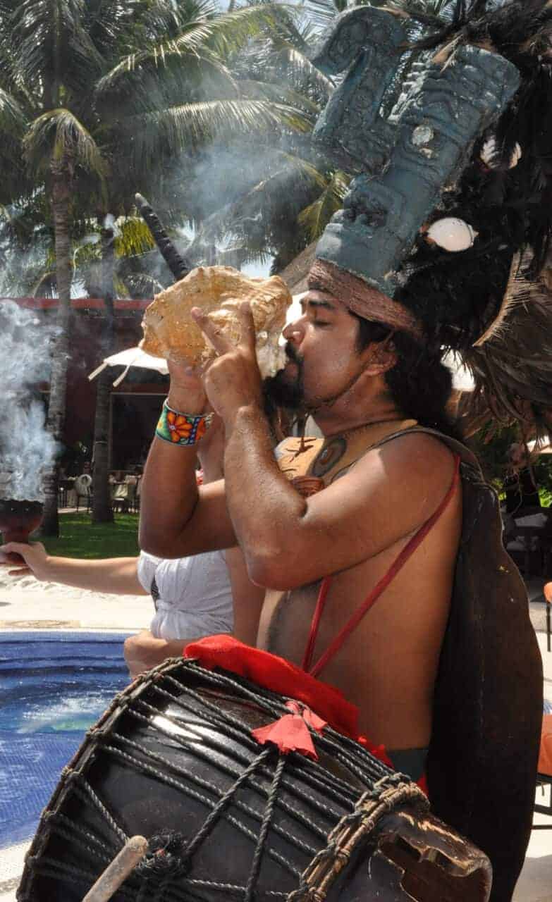 Purification ritual by the shaman