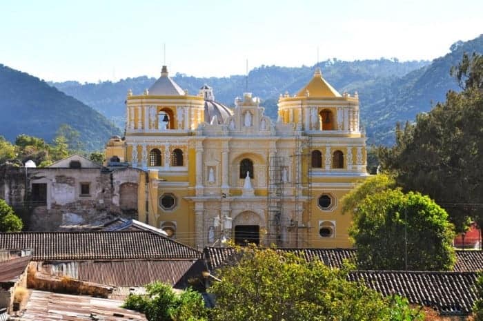 View from rooftop patio of Posada La Merced