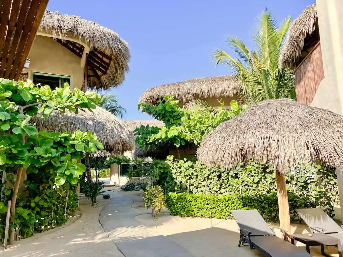 Walkway at El Origen Villas and Spa.