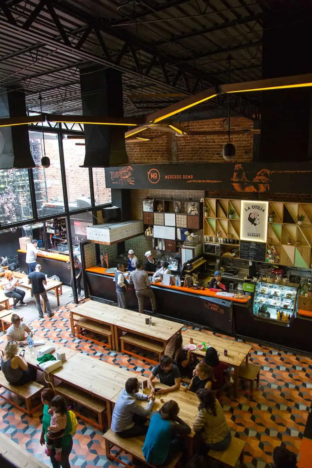 Overhead shot of Mercado Roma in Colonia Roma. Credit Lindsay Lauckner GundlockRoma