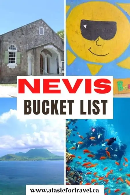 Collage of things to do in Nevis.