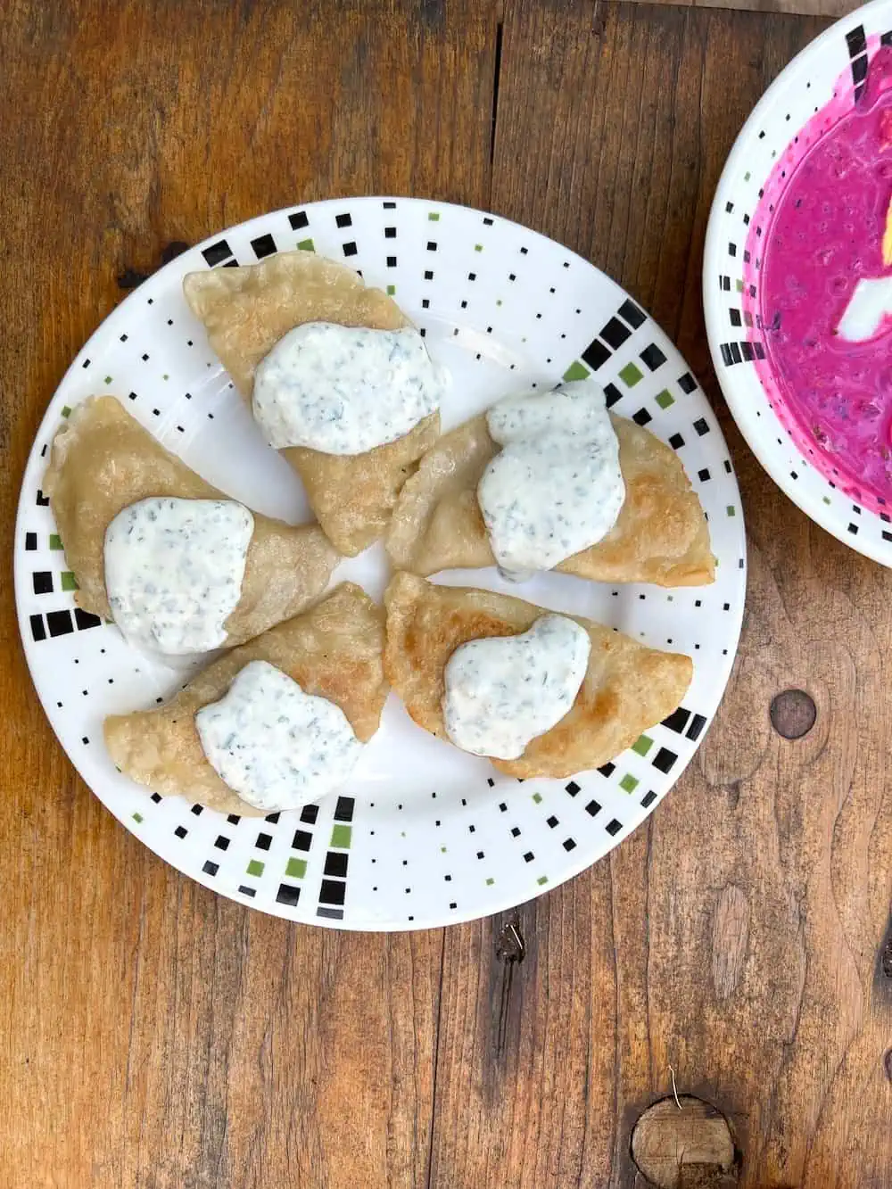 A plate of pierogis at the Casa de Pierogi.