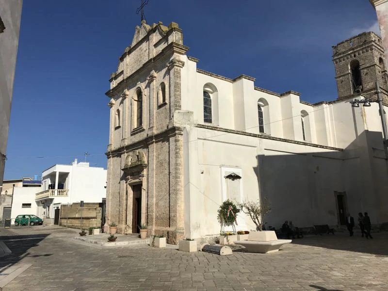 Street scene in Racale in Salento Puglia.