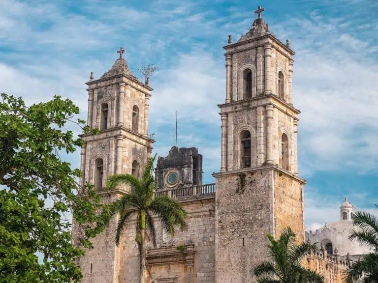 Cathedral in Valladolid, Mexico.